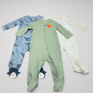 3-Pack Baby Footed Sleepers, New Without Tags, Size 6 Months